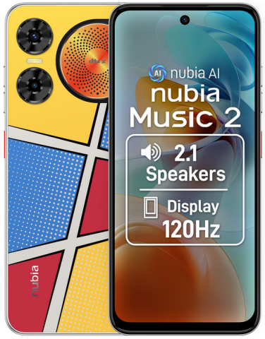 ZTE - ZTE Nubia Music 2 128GB 4GB RAM – vedere frontală, model dedicat pentru muzică