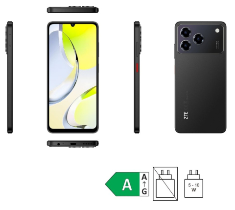 Telefon ZTE Blade A76, 128gb , 4gb ram, Display 6.75", Baterie 5000mAh, Negru [3]