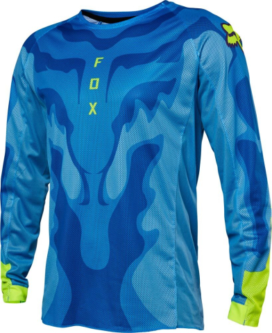 XL Jersey Moto FOX Airline Exo Albastru Galben Motocross Enduro ATV UTV [1]