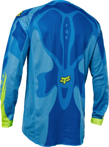 XL Jersey Moto FOX Airline Exo Albastru Galben Motocross Enduro ATV UTV [2]