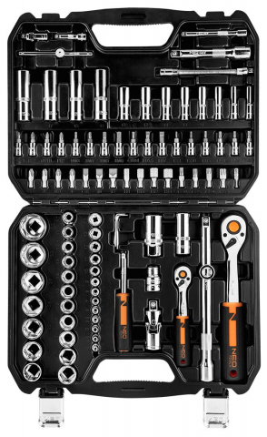 Trusa Chei 94 piese 1/4", 1/2", CrV  Tubulare, CrV/  Set de chei tubulare 94 piese [2]