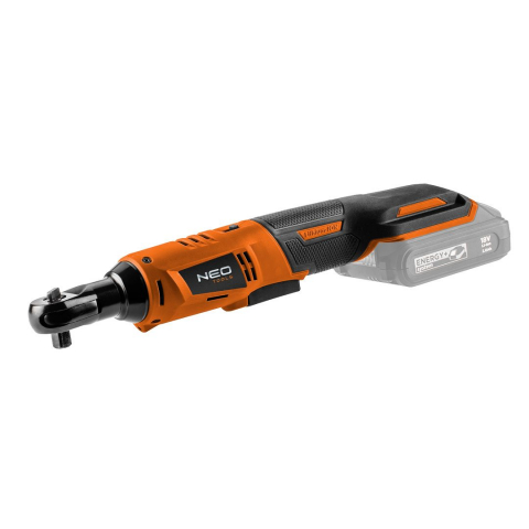 Pe baterie - Cheie cu clichet Energy+ 18V, Li-ion, 3/8", fără acumulator, adaptor 1/2", Fara acumulator