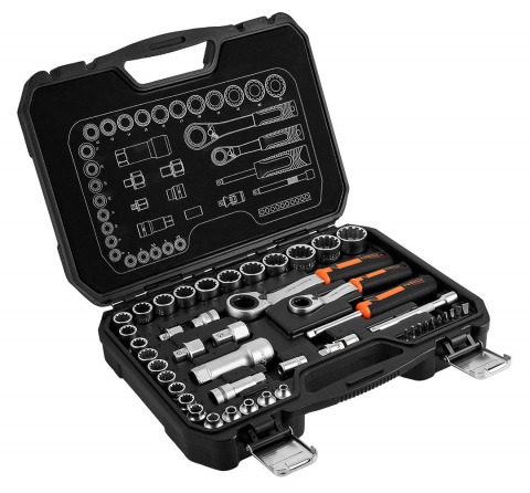Truse Seturi - Trusa Chei, Set de chei tubulare 1/4„ + 3/8”, 46 buc. 10-019 NEO