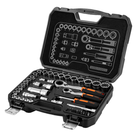 Trusa Chei, Set de chei tubulare 1/4„ + 3/8”, 46 buc. 10-019 NEO [9]