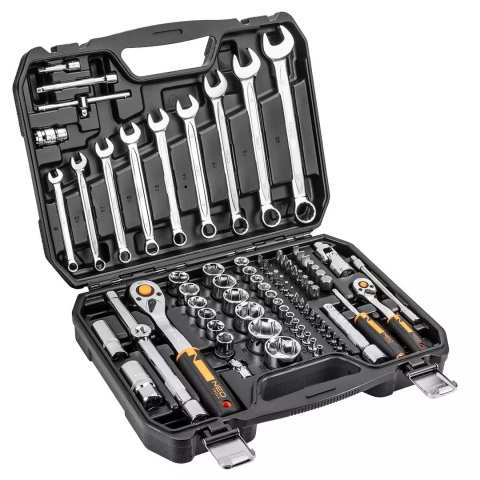 Truse Seturi - Trusa Chei 82 piese ½" și ¼" multifuncționale, Tubulare, CrV/  Set de chei tubulare 82 piese