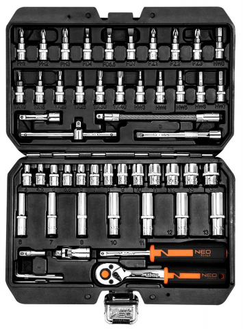 Trusa Chei, Set de chei tubulare 1/4", 53 de piese [7]