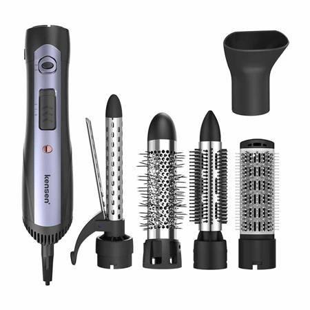 Uscator par - Perie-uscator de par si ondulator Kensen 5 in 1 cu ionizare