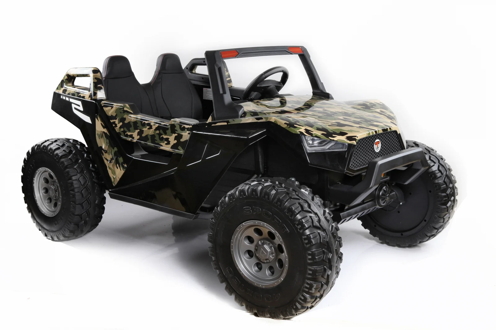 Masinute Electrice pentru Copii - UTV Buggy XXL electric copii 500W 4x4 negru față