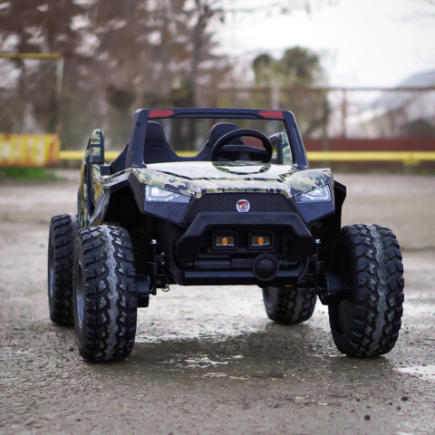 UTV Buggy XXL electric copii 500W 4x4 negru față [8]