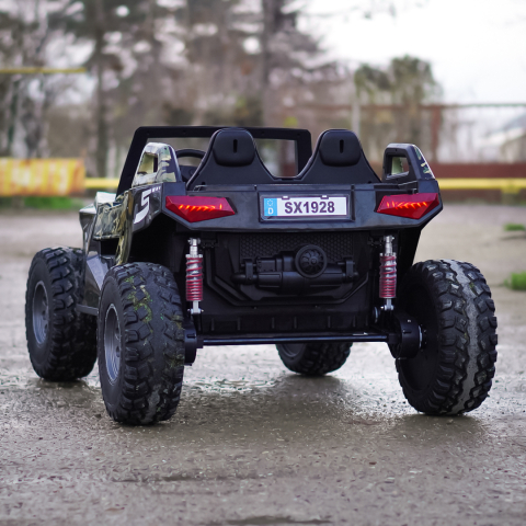 UTV Buggy XXL electric copii 500W 4x4 negru față [3]