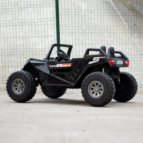 UTV Buggy XXL electric copii 500W 4x4 negru față [2]