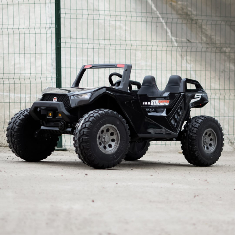 UTV Buggy XXL electric copii 500W 4x4 negru față [4]