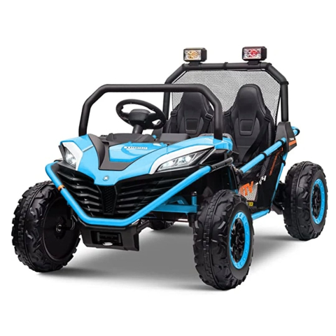 utv electric copii 2 locuri 12v 200w buggy albastru roti eva telecomanda [6]