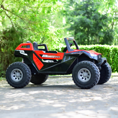 UTV electric copii roșu 4x4 300W față [5]