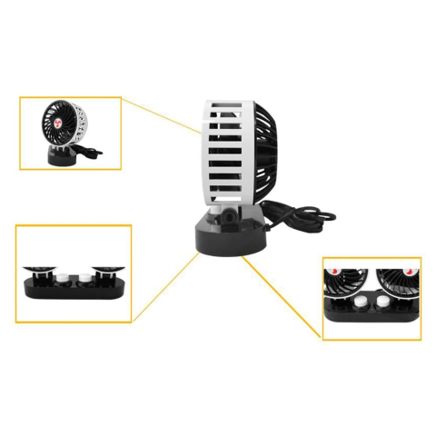 Ventilator Auto Dublu 12V pentru Mașină, ATV, UTV, SSV și Jeep [3]