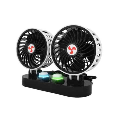Accesorii cabina - Ventilator Auto Dublu 12V pentru Mașină, ATV, UTV, SSV și Jeep