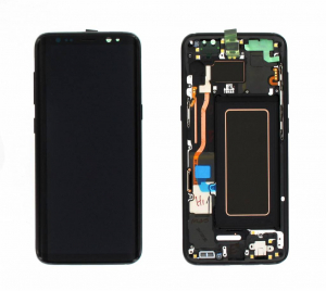 Display-uri si Touchscreen-uri - Ecran Display cu rama Samsung Galaxy S8 G950f Negru