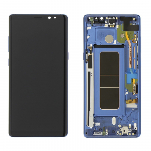Display-uri si Touchscreen-uri - Display cu touchscreen si rama Samsung Galaxy Note 8 N950 Blue