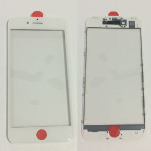 Piese Reconditionare LCD - Geam cu rama si Oca pentru Iphone 8 Alb