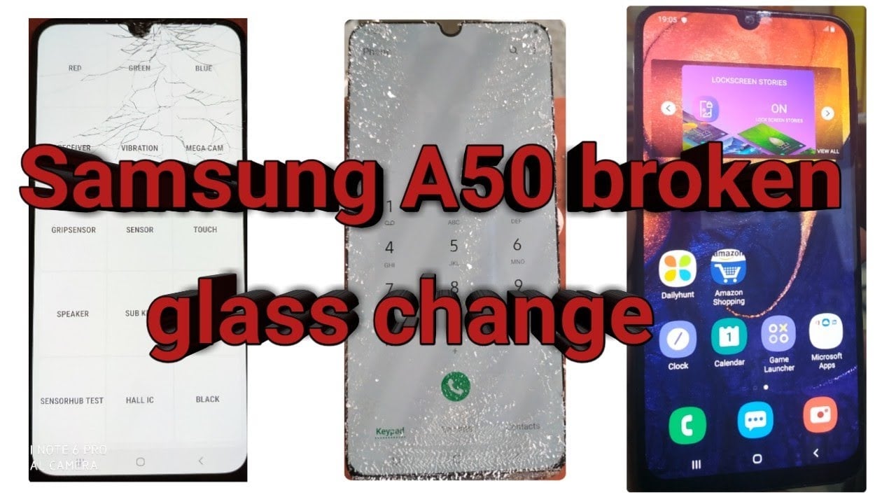 Illustrate large Sheer Inlocuire sticla ecran Samsung A50 A50