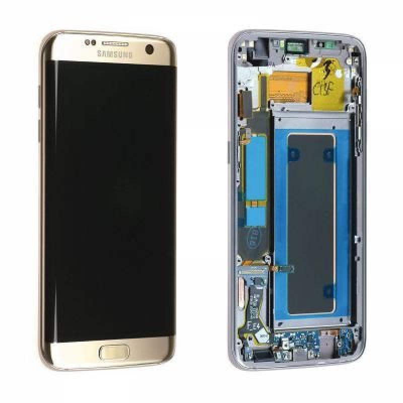 Define Ancient times Sobbing Ecran Display cu touchscreen Samsung Galaxy S7 Edge G935f, Gold
