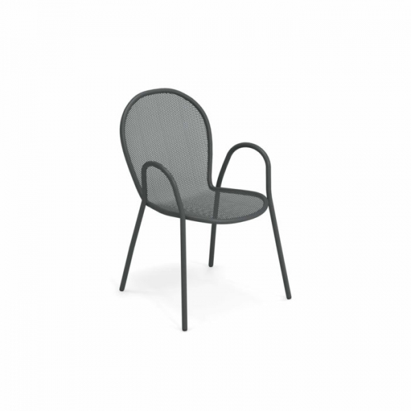 Ronda scaun cu brațe pentru exterior/terasa – Emu [8]
