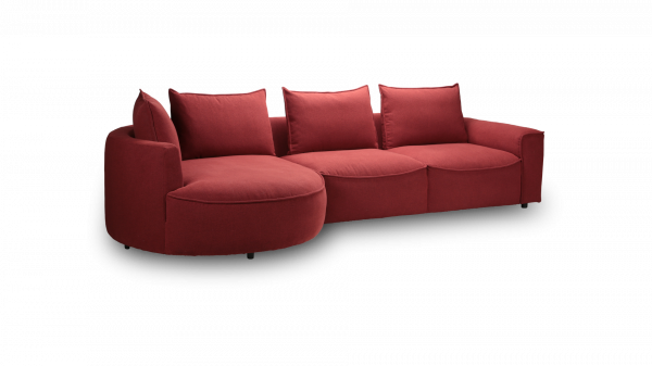 Samone Sofa 312x154cm Fabric Denno Wine Red 1264 Flexlux [9]
