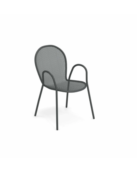 Ronda scaun cu brațe pentru exterior/terasa – Emu [10]