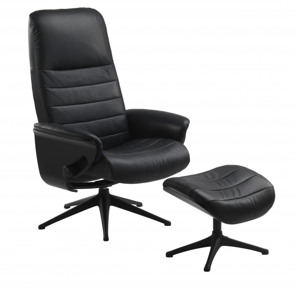 Fotoliu Flexlux Sense Horizon – piele Soft Black [3]