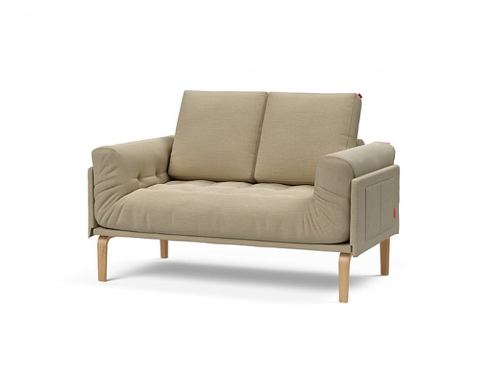 Rollo Spring Sofa Bed Bow Legs Lacquered Oak, from Innovation Living Denmark [2]