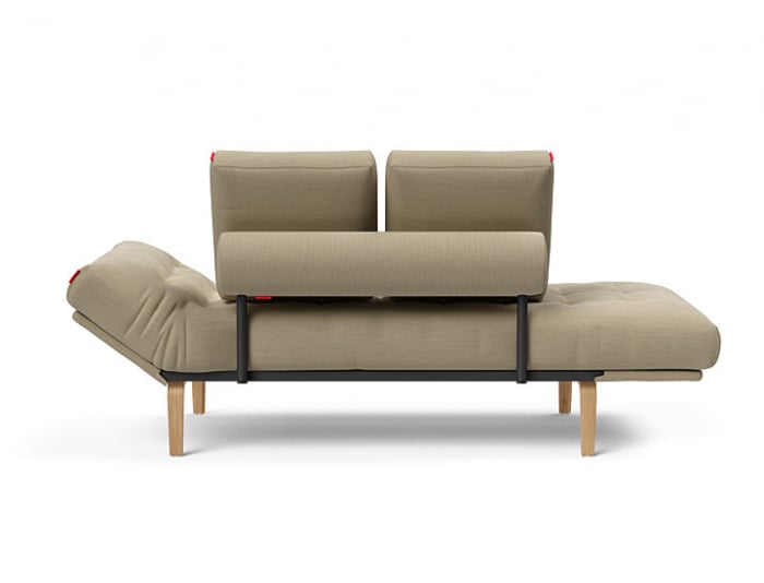 Rollo Spring Sofa Bed Bow Legs Lacquered Oak, from Innovation Living Denmark [5]