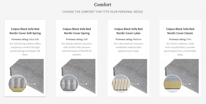 Colpus Sofa Bed Nordic Cover Classic , from Innovation Living Denmark [9]