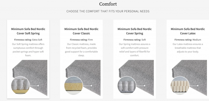 Minimum Sofa Bed Nordic Cover Classic , from Innovation Living Denmark [9]