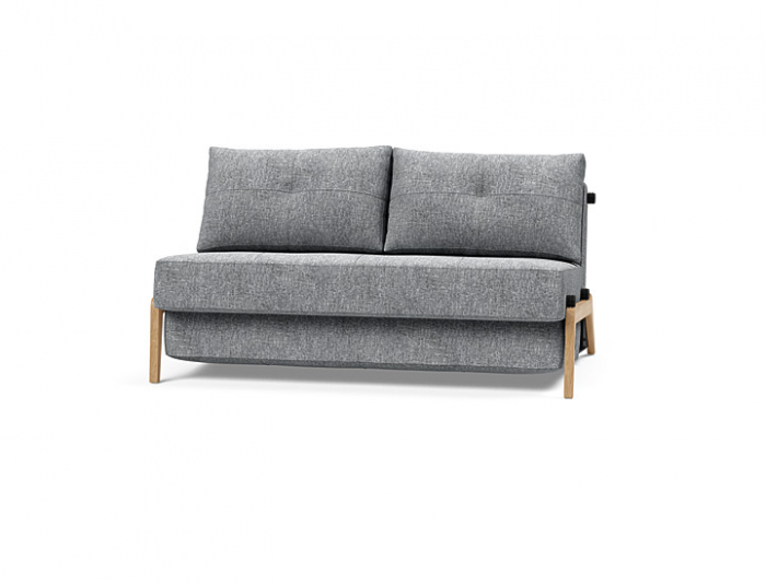 Cubed Wood Sofa Bed with legs lacquered oak Innovation Living [3]