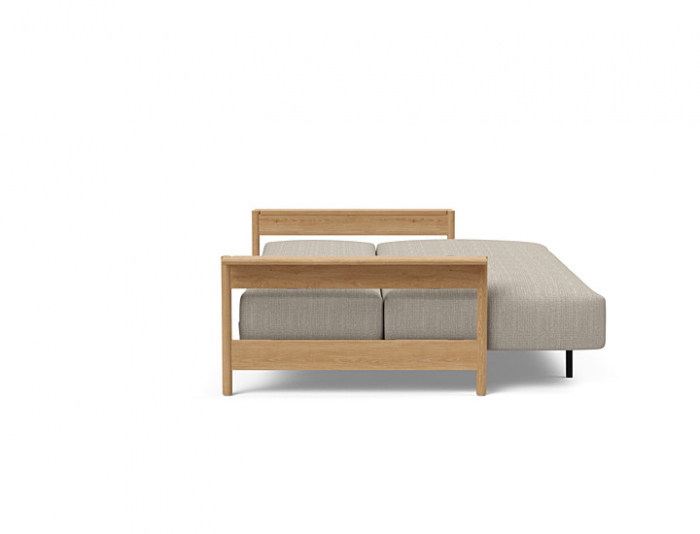 Canapea extensibila Malloy Wood cu brațe stejar lăcuit, Innovation Living Danemarca. Design [6]
