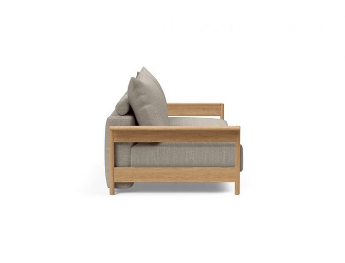 Canapea extensibila Malloy Wood cu brațe stejar lăcuit, Innovation Living Danemarca. Design [5]