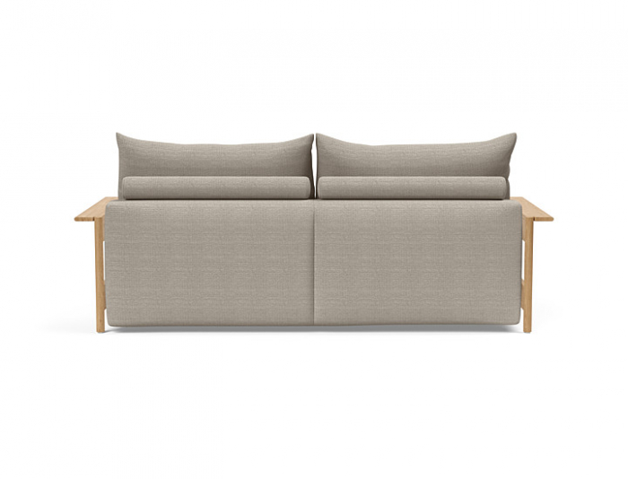 Canapea extensibila Malloy Wood cu brațe stejar lăcuit, Innovation Living Danemarca. Design [4]