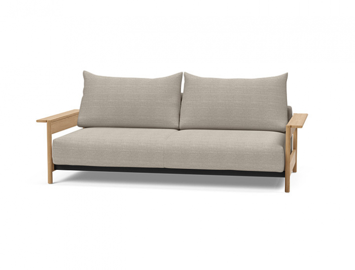 Canapea extensibila Malloy Wood cu brațe stejar lăcuit, Innovation Living Danemarca. Design [2]