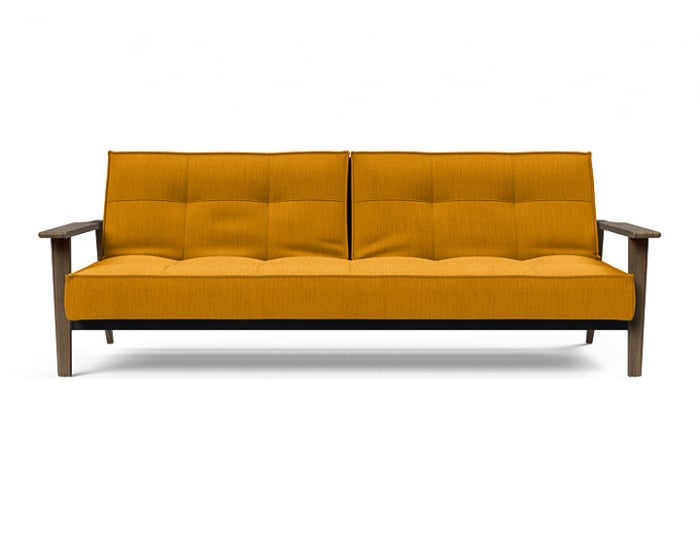 Splitback Frej Sofa Bed With Smoked Oak Arm Rest Innovation Living [4]