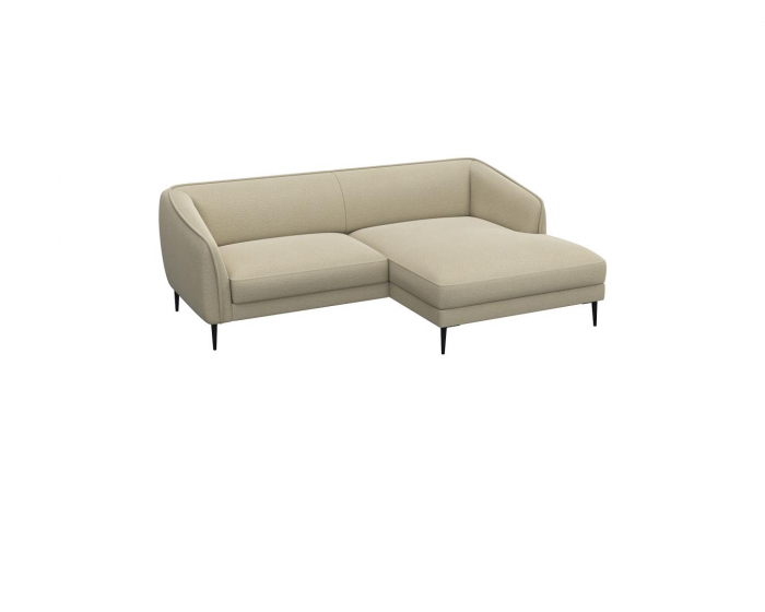Colțar Belle  238 cm / D: 148,5 cm / H: 74 cm -  Fabric Copparo Sandy Beige 1460 - Flexlux [2]