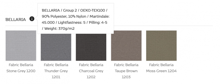 Coltar Lucera 353 x 231 x 171 cm [19]