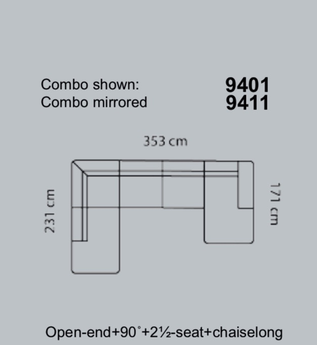 Coltar Lucera 353 x 231 x 171 cm [16]