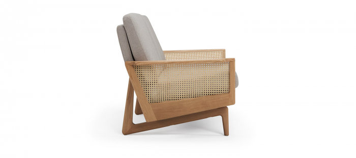 Armchair Egsmark Cane Webbing Kragelund Denmark - scandinavian design [3]