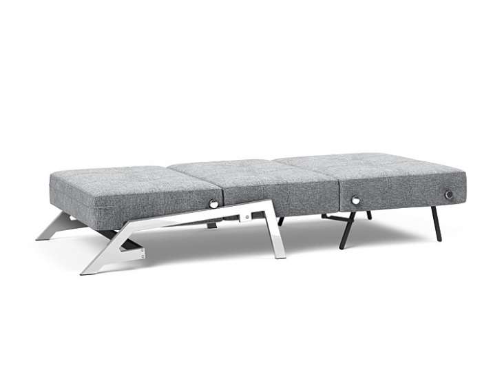 Fotoliu extensibil Cubed cu picioare cromate Innovation Living [6]