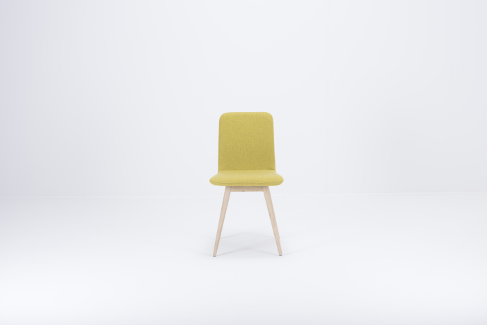 Ena chair with solid oak feet and seat+backrest upholstered with fabric Main Line Flex Gazzda [23]