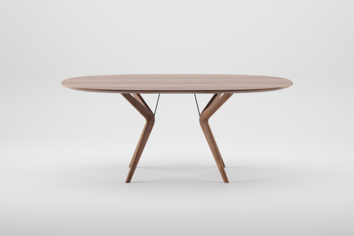 Lakri Oval Table Artisan solid wood [2]