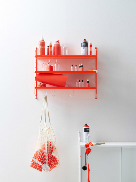 String Pocket Metal 60x50x15 cm. Lacquered and coated steel- String Furniture [2]