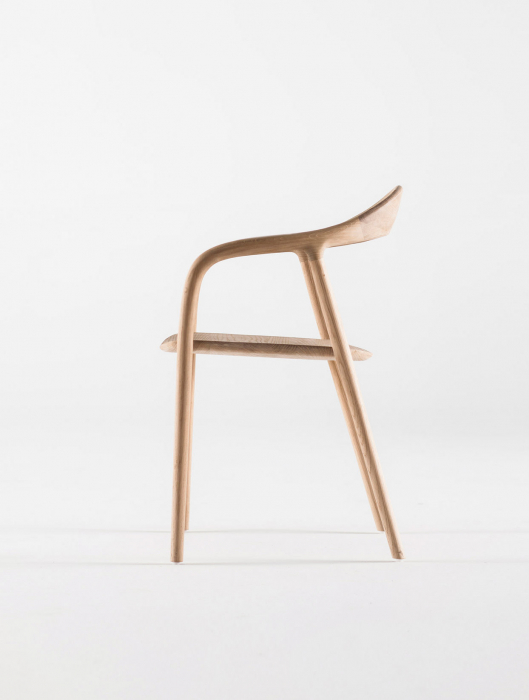 Neva Chair with armrests Oak Wooden Seat – Artisan [2]