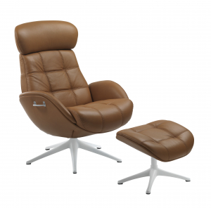 Fotoliu Chester Ease Flexlux- piele Caramel [1]