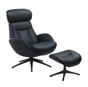 Fotoliu Flexlux Ease Elegant- piele Platin Black [2]